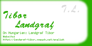 tibor landgraf business card